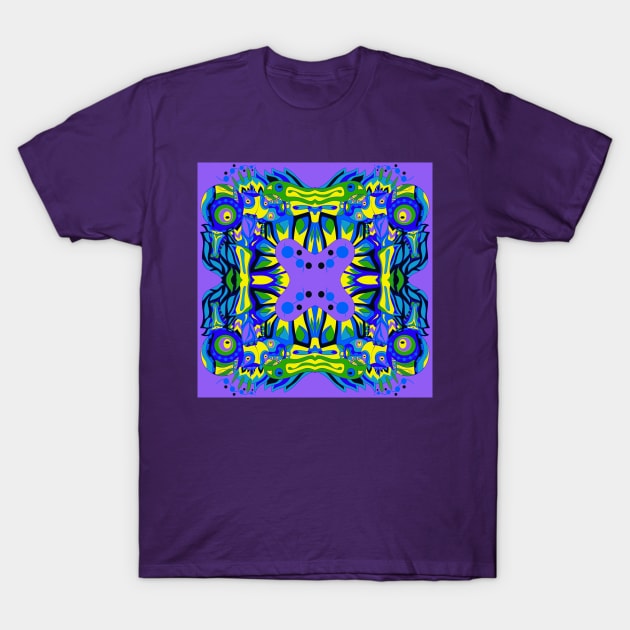 alien knight dogu in tribal pattern ecopop T-Shirt by jorge_lebeau